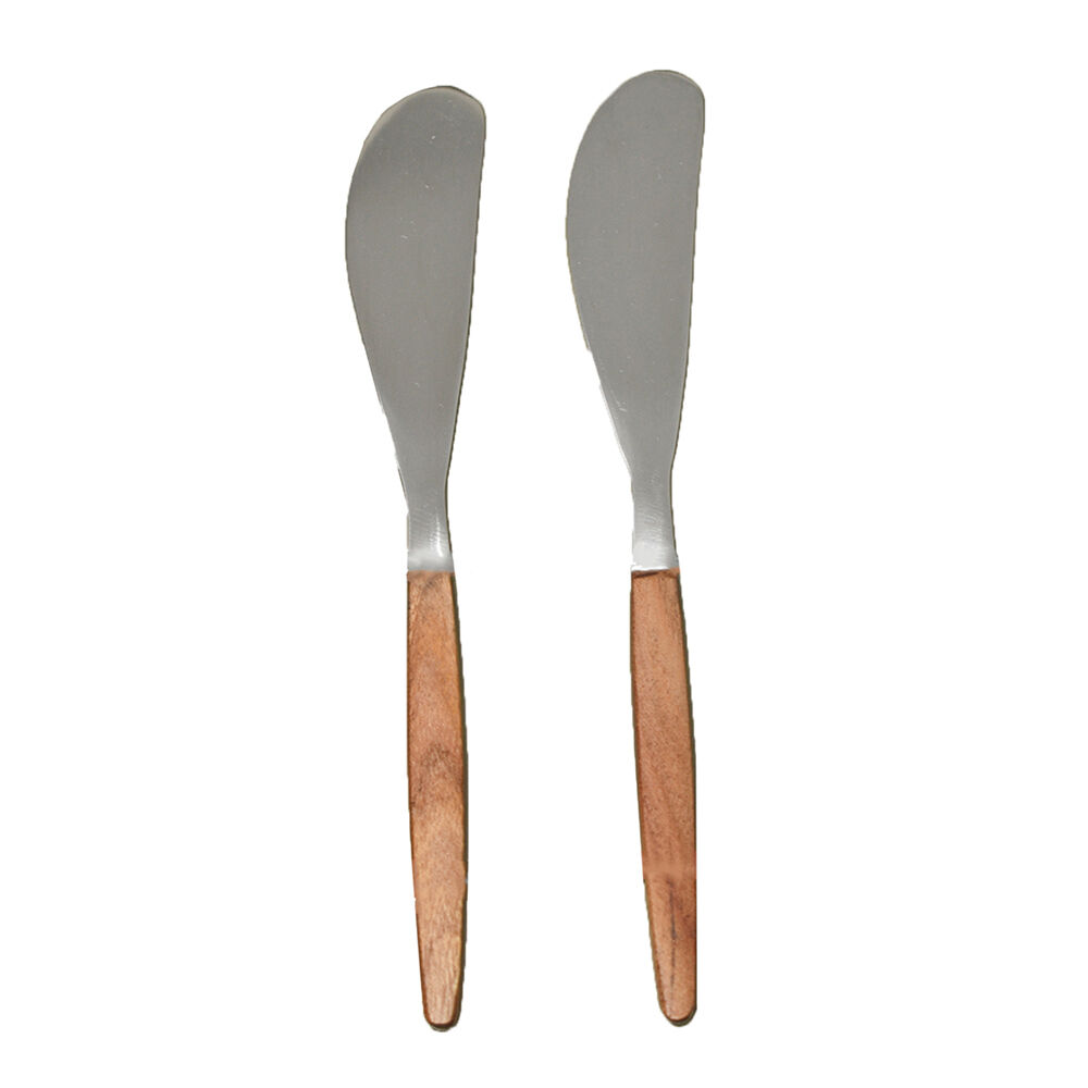 2pc NF Living Spreader Set Elegant Rustic 15x1cm Brown