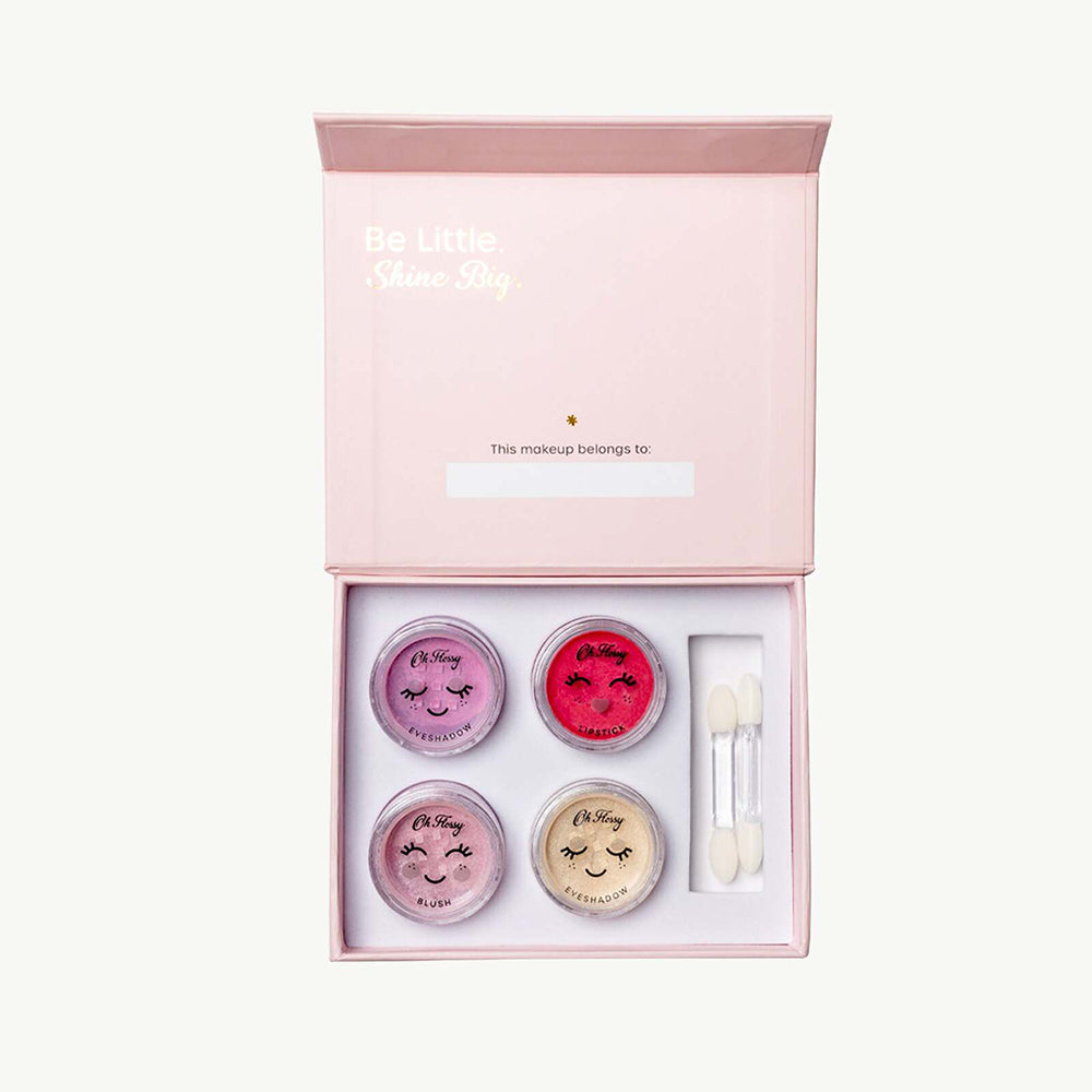 6pc Oh Flossy Mini Lipstick/Blush/Eyeshadow Makeup/Cosmetic Set 3y+