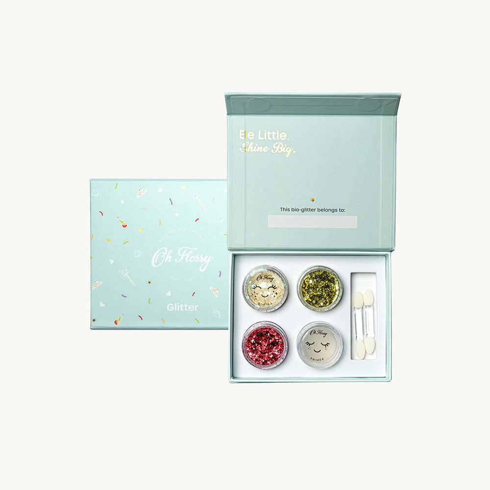 3pc Oh Flossy Sparkly Makeup/Cosmetic Glitter Set 3y+