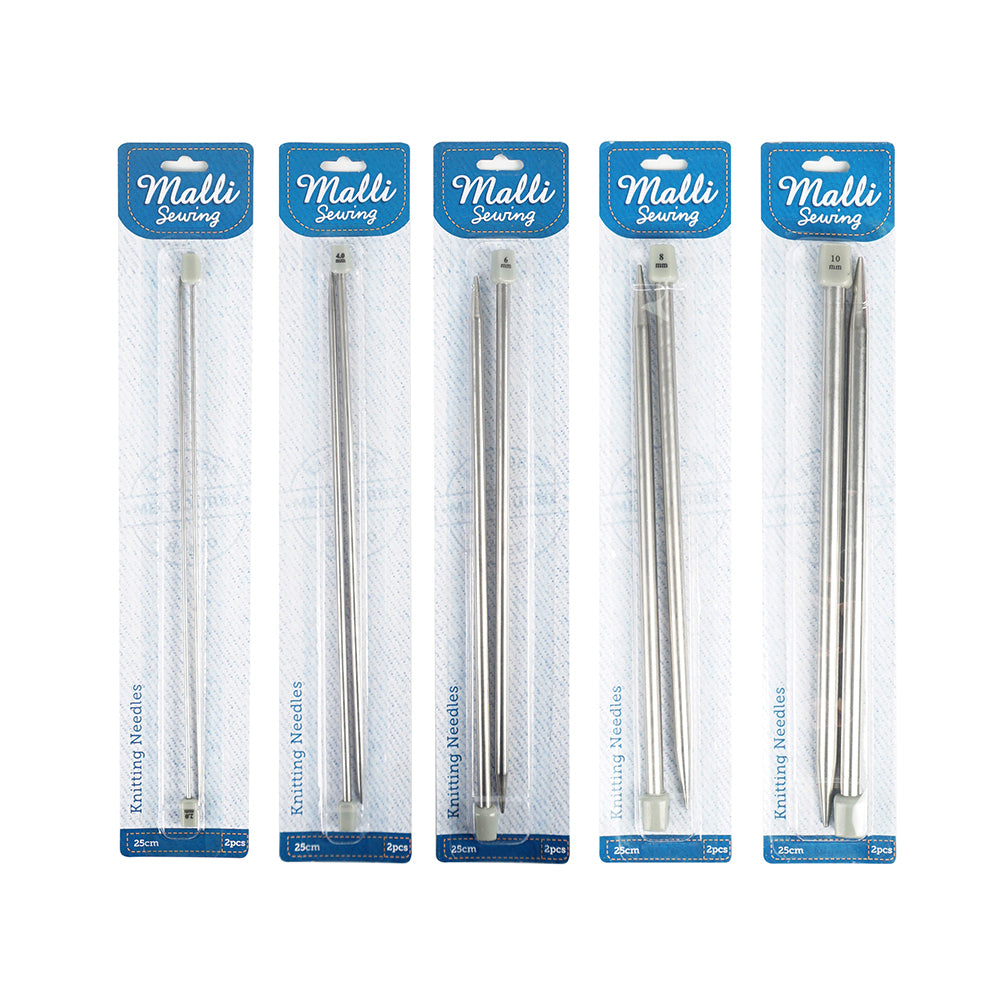 10PK Malli Knitting Needles Sewing Crochet Hook Assorted Sizes