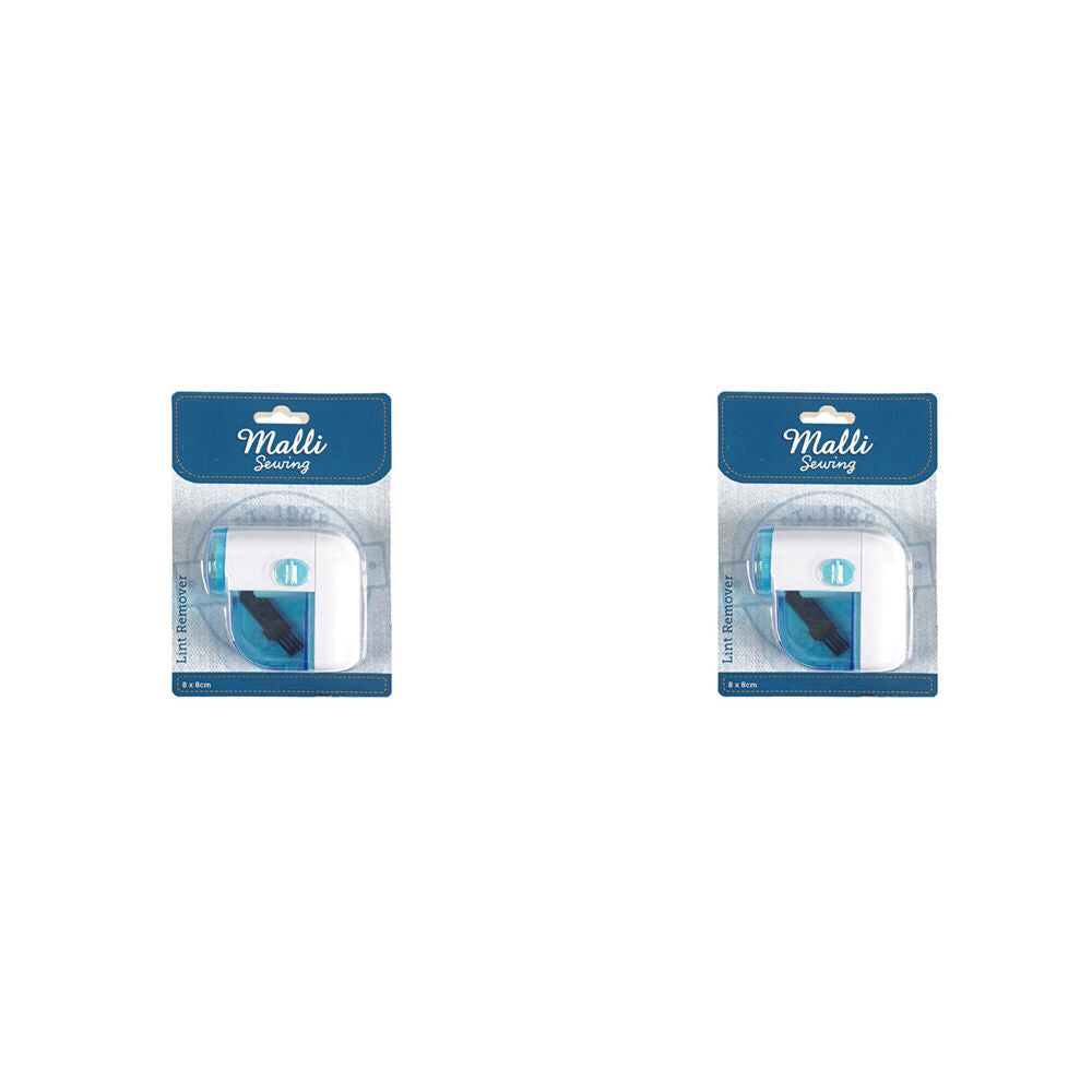 2PK Malli Sewing Portable Plastic Lint Remover Fabric Shaver 128x4cm - Blue