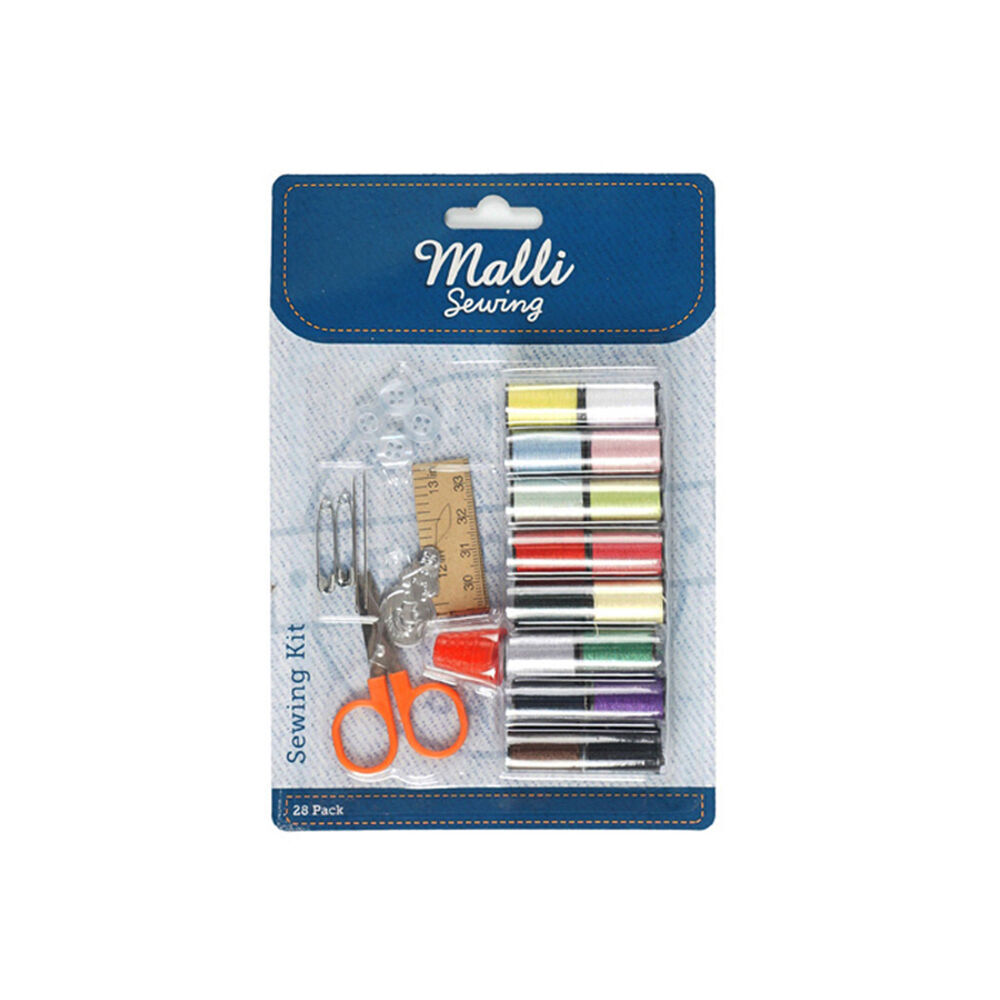6x 28pc Malli Sewing Portable Sewing Repair Travel Kit