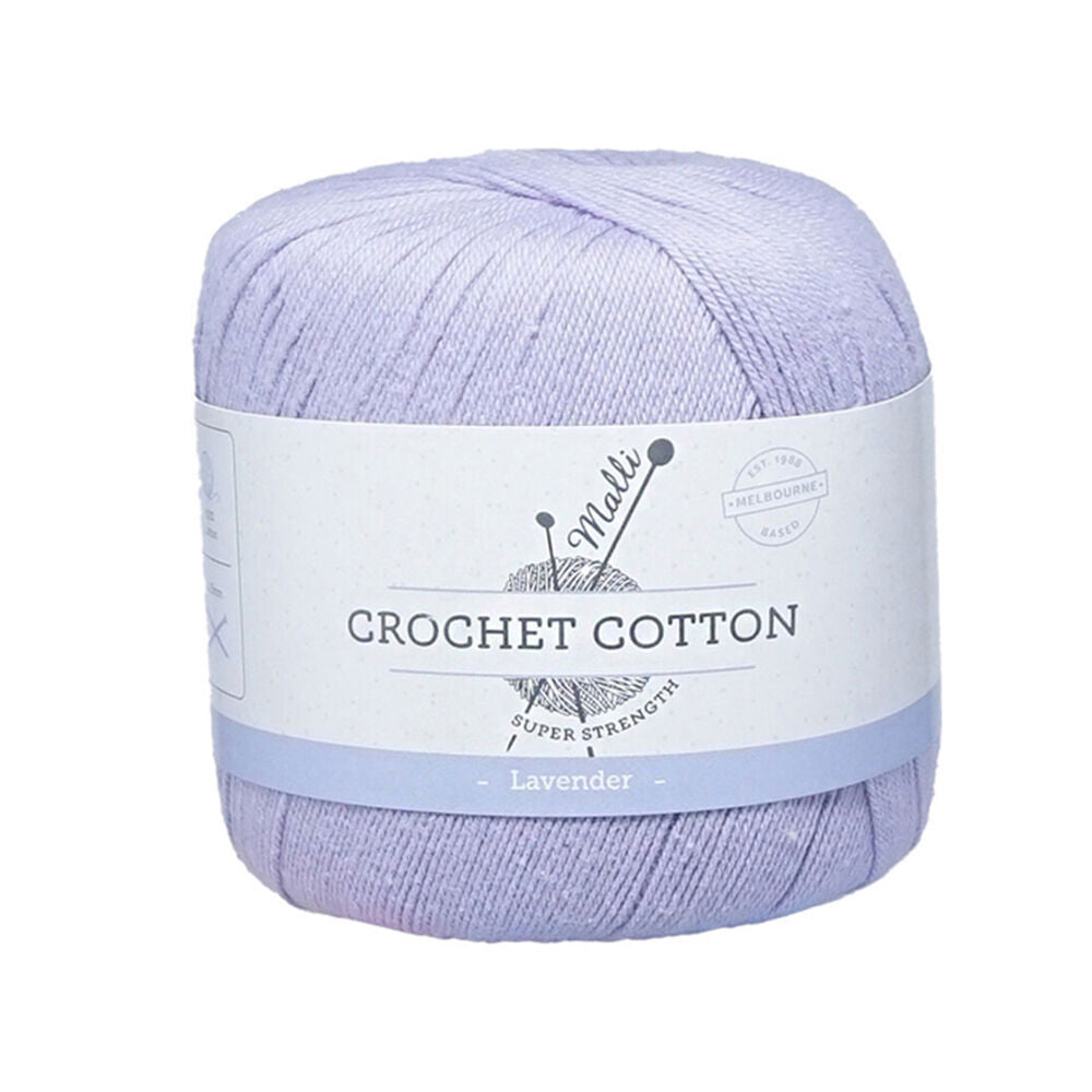 10PK Malli Super Strength 100% Cotton Crochet Knitting Yarn 3ply 50g Lavender