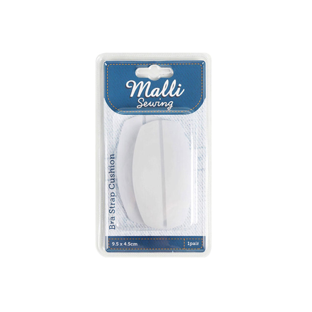 6PK Malli 1- Pair Silicone Bra Strap Cushion 129.5x4.5cm - White