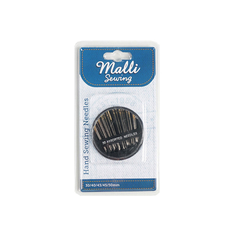 6PK Malli Sewing Metal Hand Sewing Needles Silver - Assorted Sizes