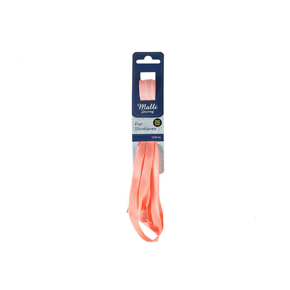 12PK Malli Sewing Glow In Dark Shoe Lace 120cm - Assorted