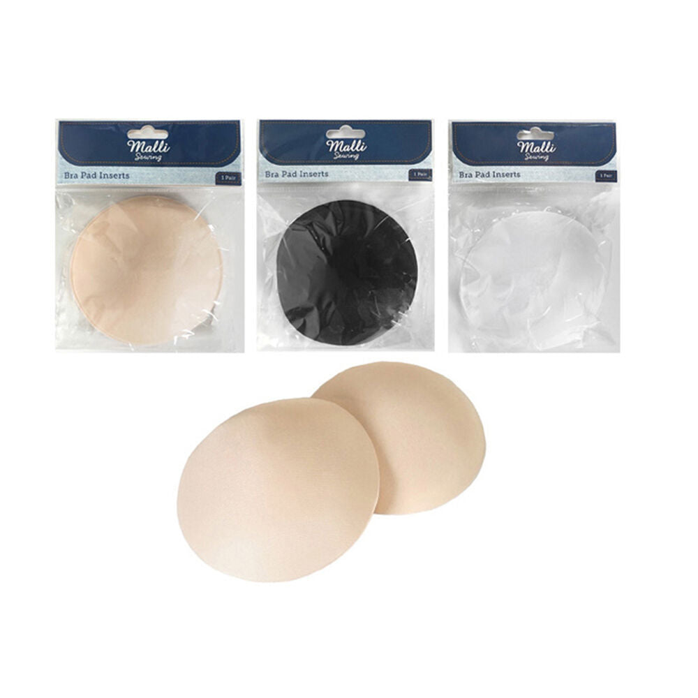 12PK Malli Sewing Sponge DIY Bra Pad/Padding Cup Inserts Round - Assorted