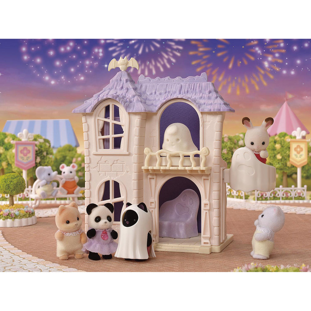 8pc Sylvanian Families Spooky Surprise House Kids Miniature Toy Set 3y+