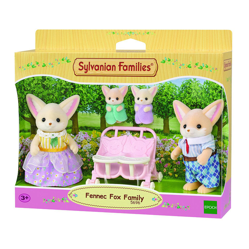 5pc Sylvanian Families Fennec Fox Family Kids Miniature Toy 3y+