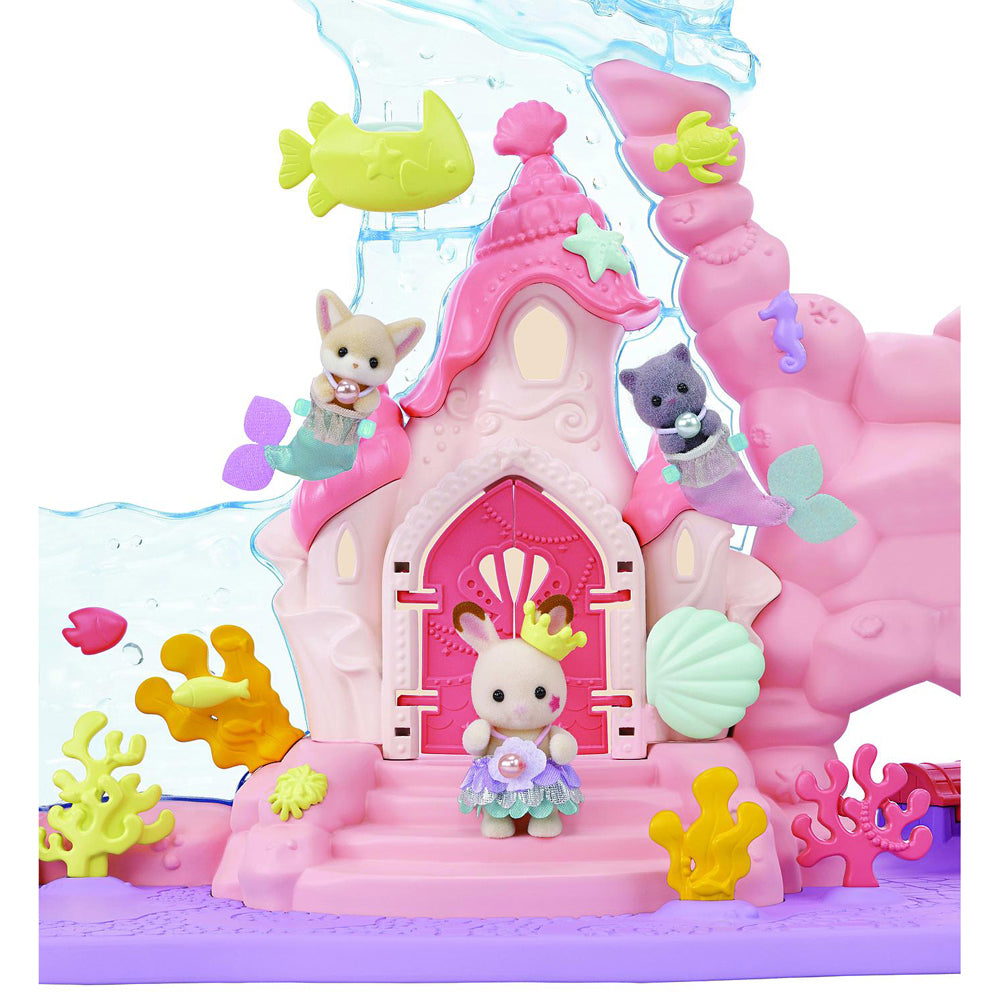 Sylvanian Families Baby Mermaid Castle Kids Miniature Toy Set 3y+