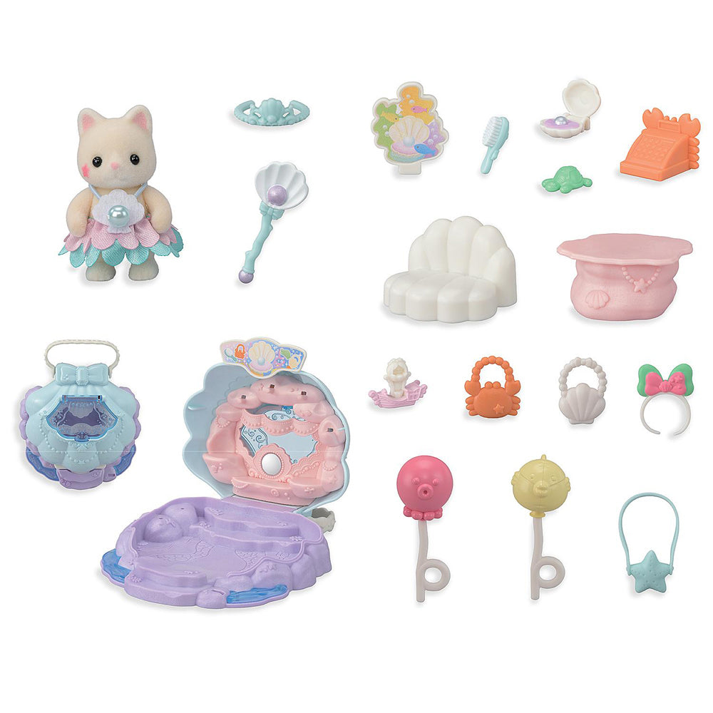 Sylvanian Families Baby Mermaid Shop Kids Miniature Toy Set 3y+