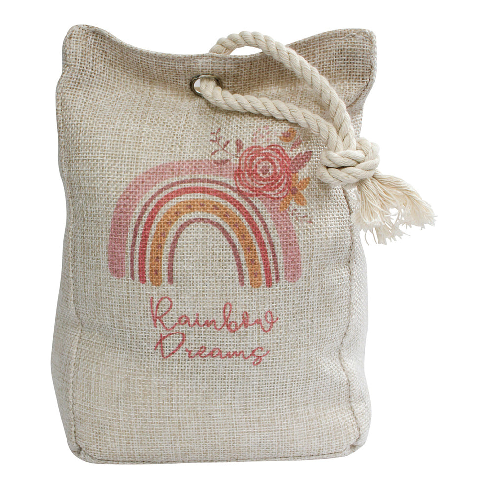 LVD Rainbow Dreams 19cm Doorstop Weighted Door Stopper  - Beige