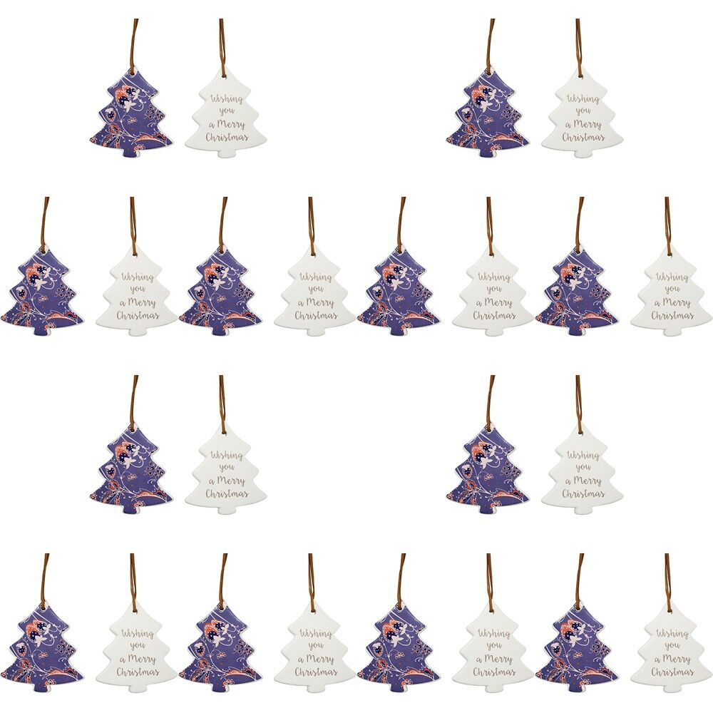 12PK LVD 8x9cm Ceramic Tree Strawberry Home Xmas Decor