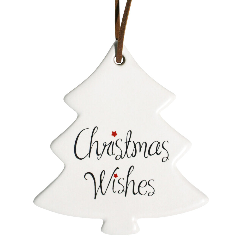 12PK LVD 8x9cm Tree Checkered Home Hanging Christmas Decor - Red