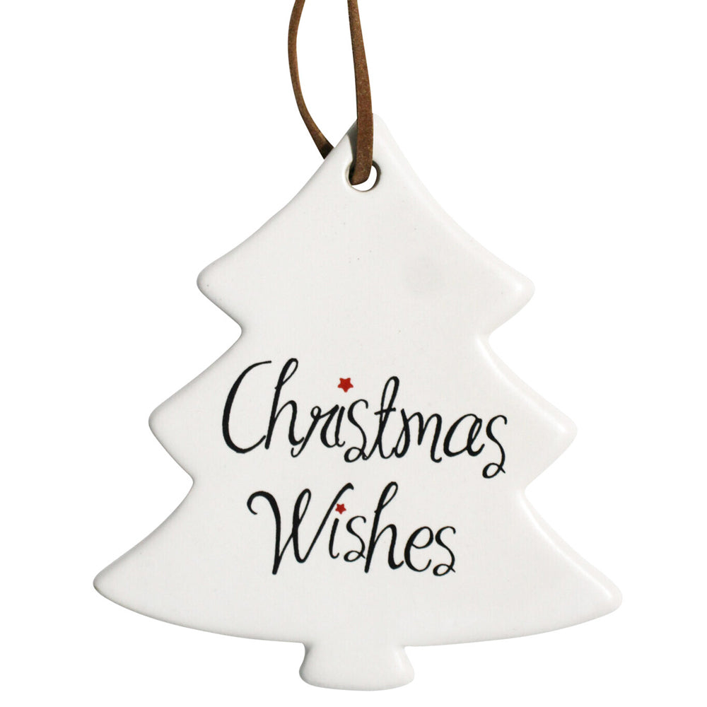 12PK LVD 8x9cm Ceramic Tree Indigenous Home Christmas Decor - Green