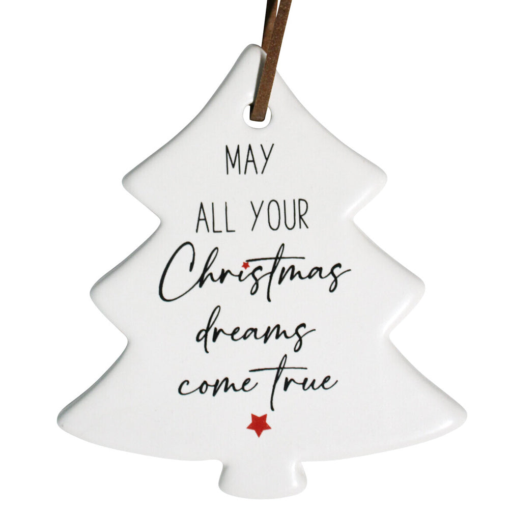 12PK LVD 8x9cm Ceramic Tree Hamptons Home Xmas Decor