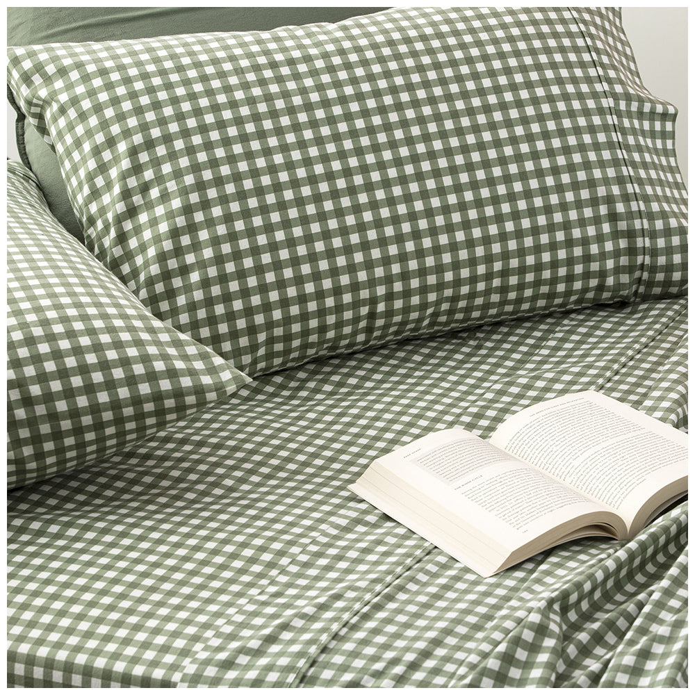 Park Avenue King Single Flannelette Fitted Sheet Set 175GSM EGY Cotton GIN