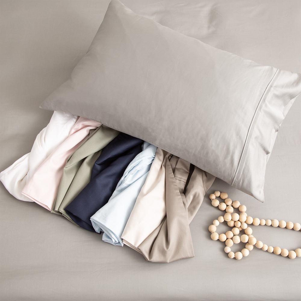 Park Avenue Queen 500TC Bamboo Cotton Sheet w/ 2x Pillowcases Charcoal