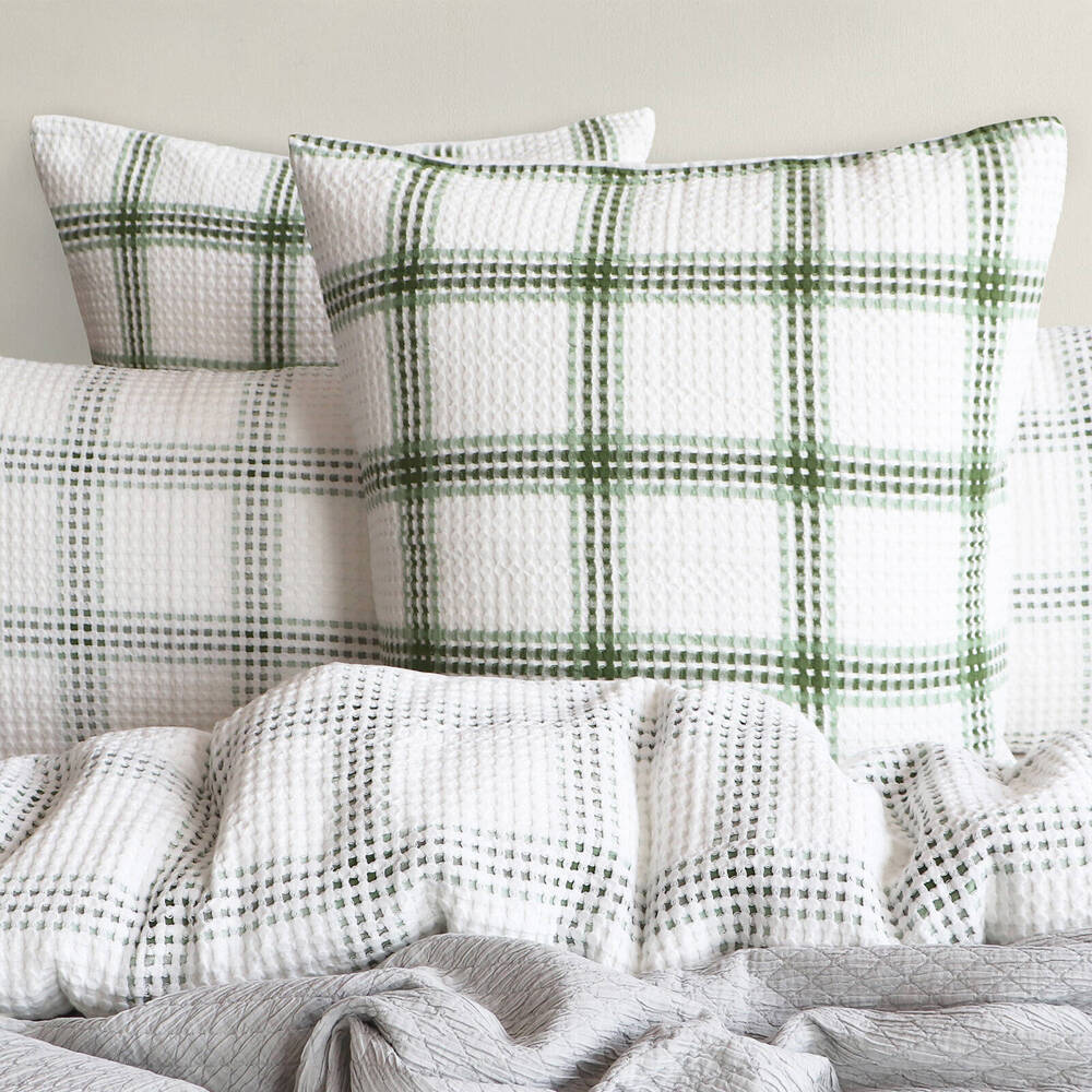 Renee Taylor Elliot Yarn Dye Waffle Euro Pillowcase 65x65cm