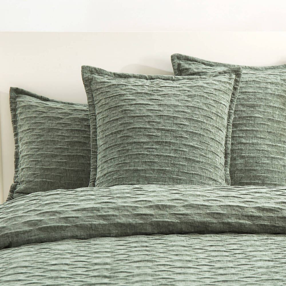 Renee Taylor Harper Jacquard Quilt Cover/Pillowcase Set Juniper