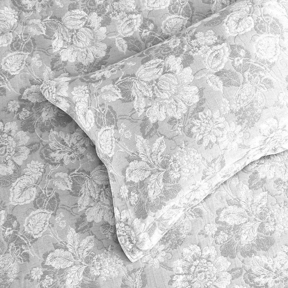 Renee Taylor Sigma Jacquard European Square Pillowcase 65x65cm Charcoal