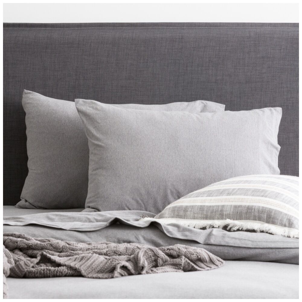 Renee Taylor Comfort T’s Organic Cotton Jersey Sheet Set Charcoal