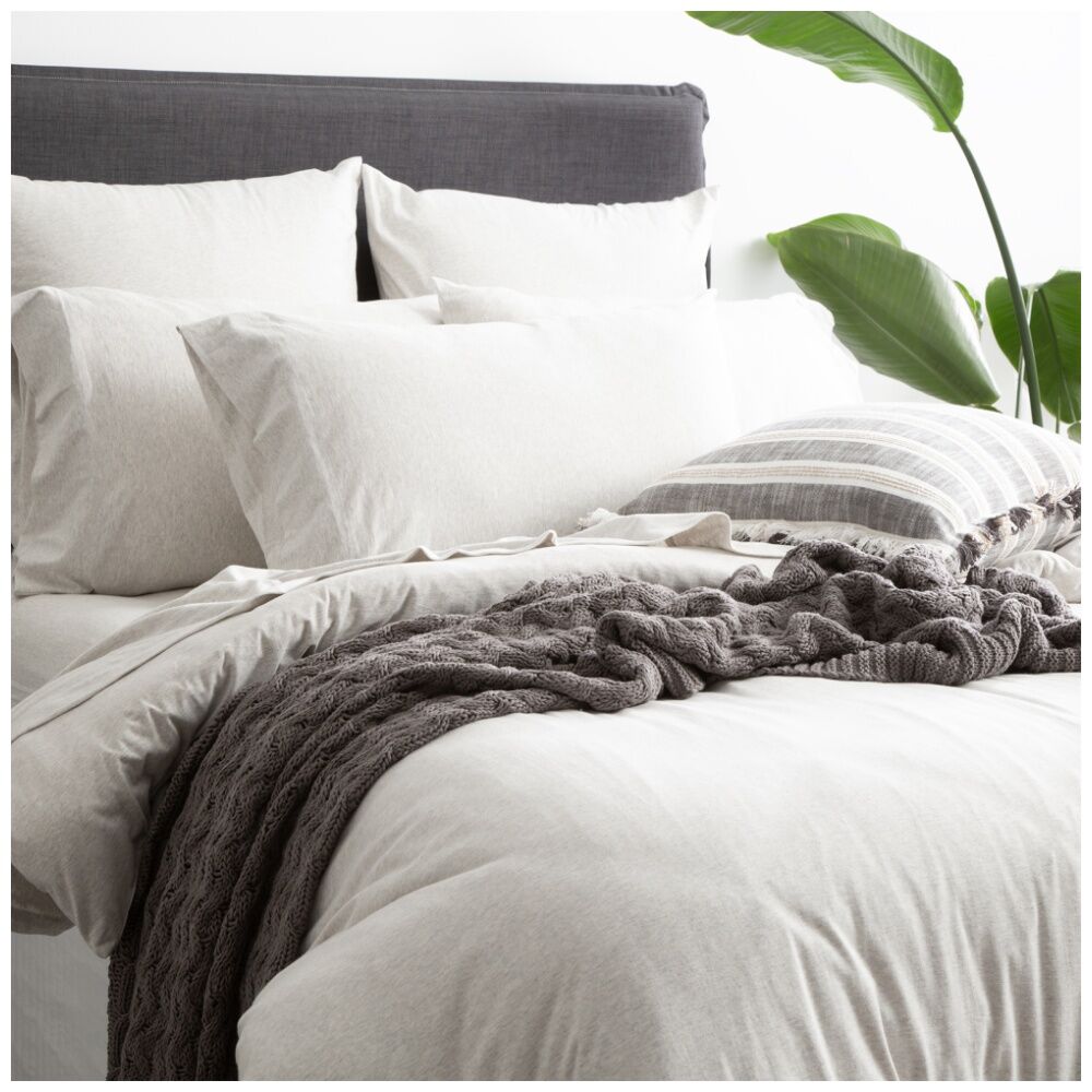 2PK Renee Taylor Comfort T’s Organic Cotton Jersey European Pillowcase Ecru