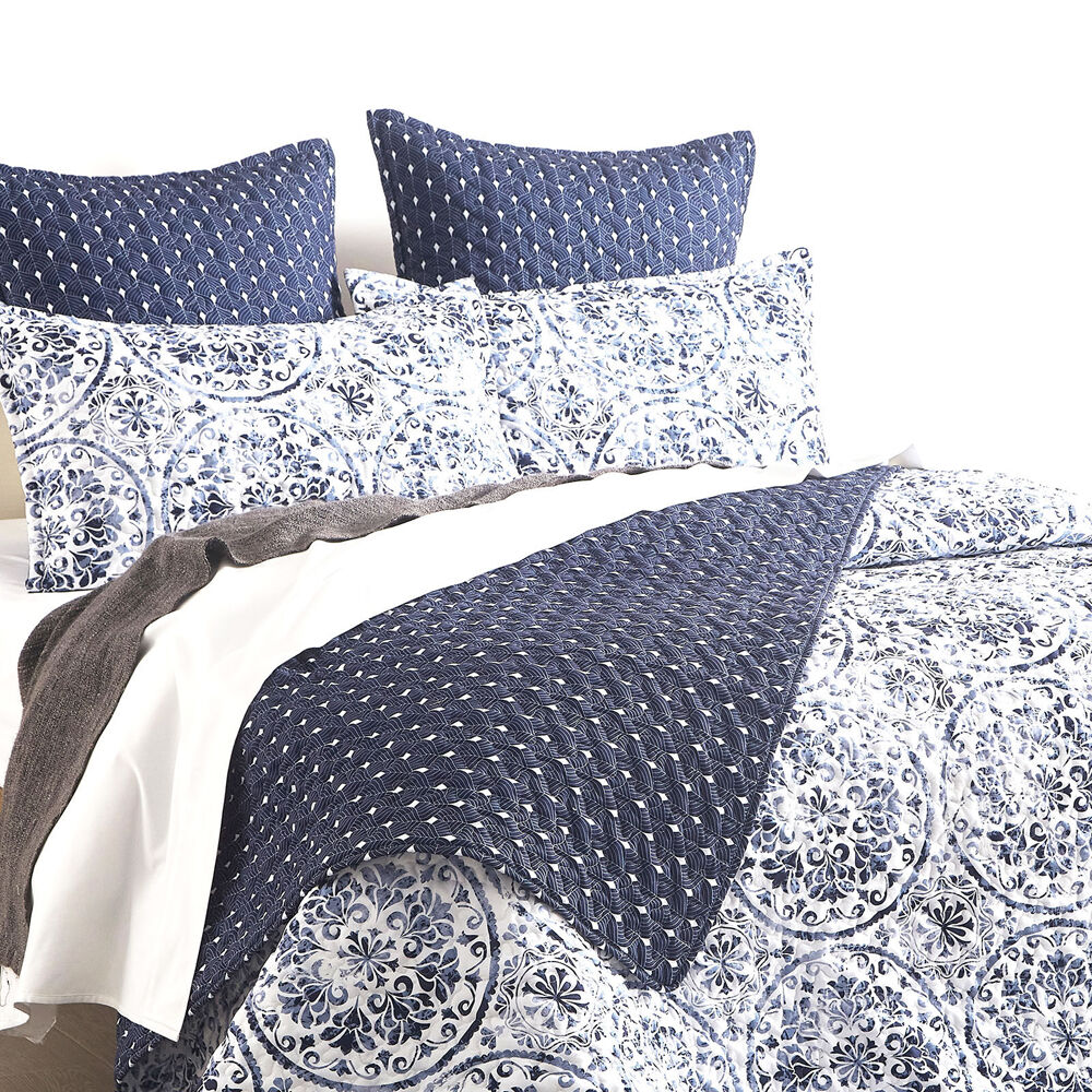 Renee Taylor Delos Quilted Reversible European Square Pillowcase 65x65cm