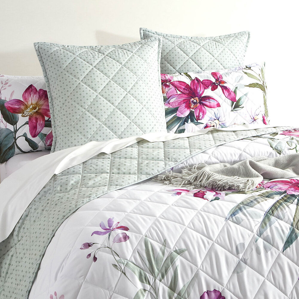 Renee Taylor Kashmir Quilted Reversible European Square Pillowcase 65x65cm