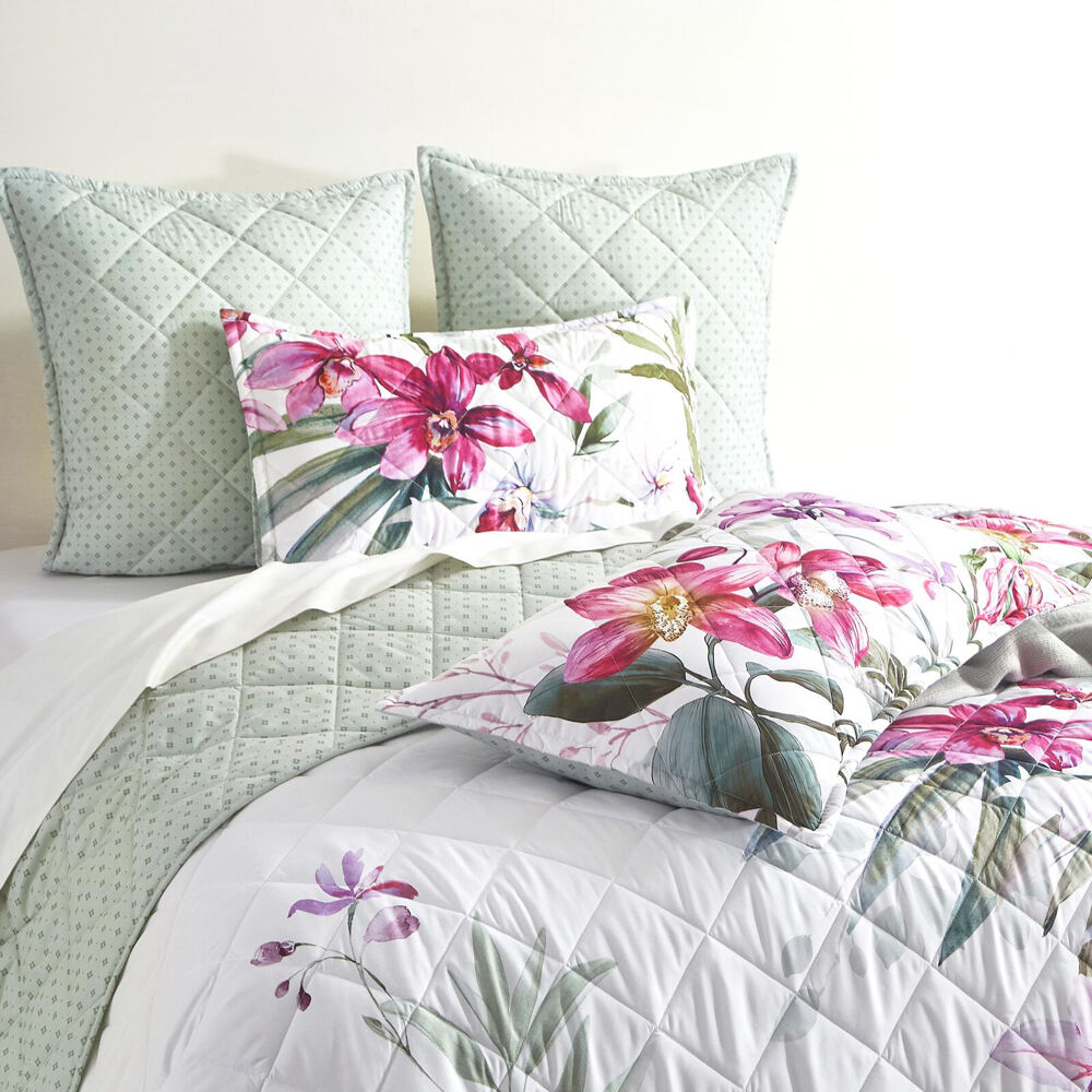 Renee Taylor Kashmir Quilted Reversible European Square Pillowcase 65x65cm