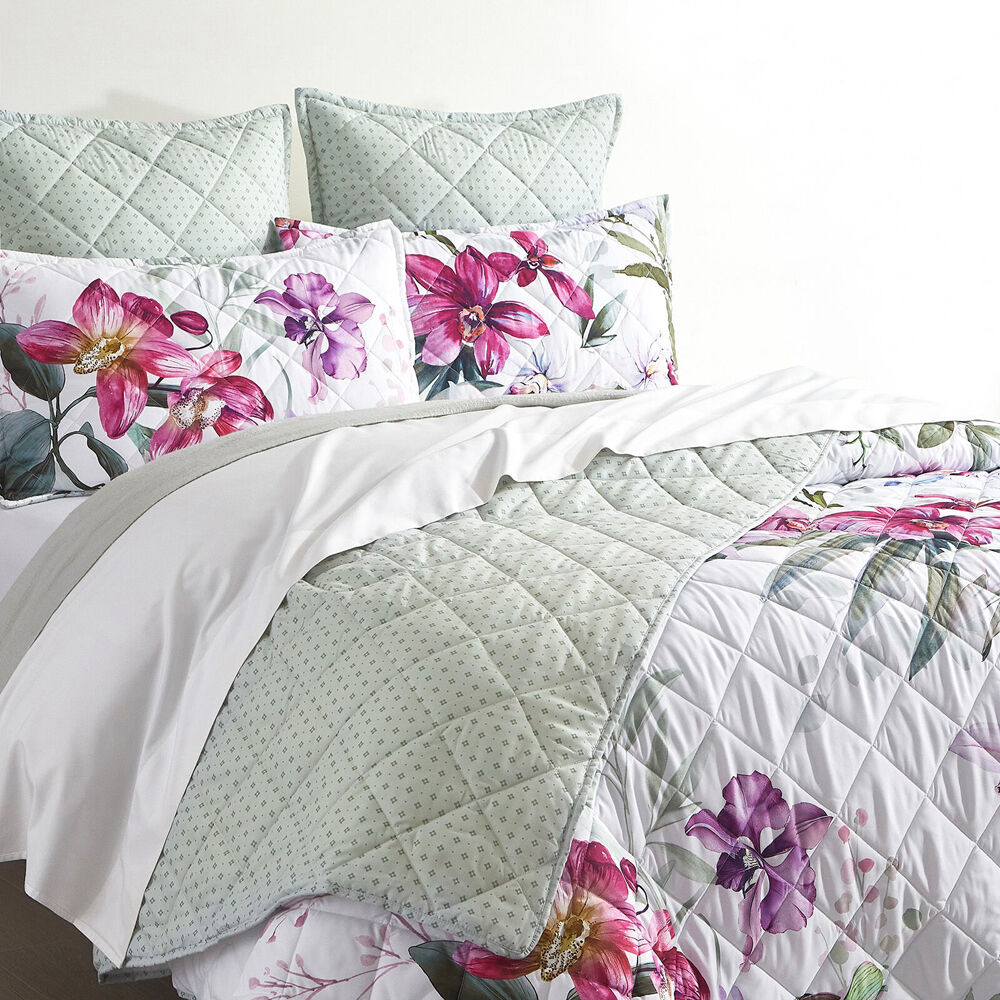 Renee Taylor Kashmir Quilted Reversible European Square Pillowcase 65x65cm
