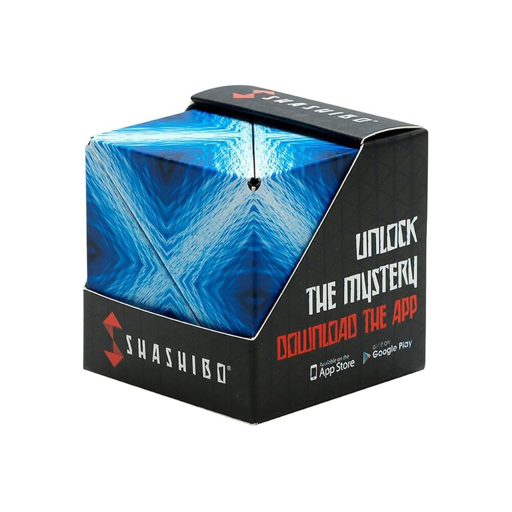 Shashibo Shape Shifting Magnetic Puzzle Cube 6.1cm - Blue Planet 8y+