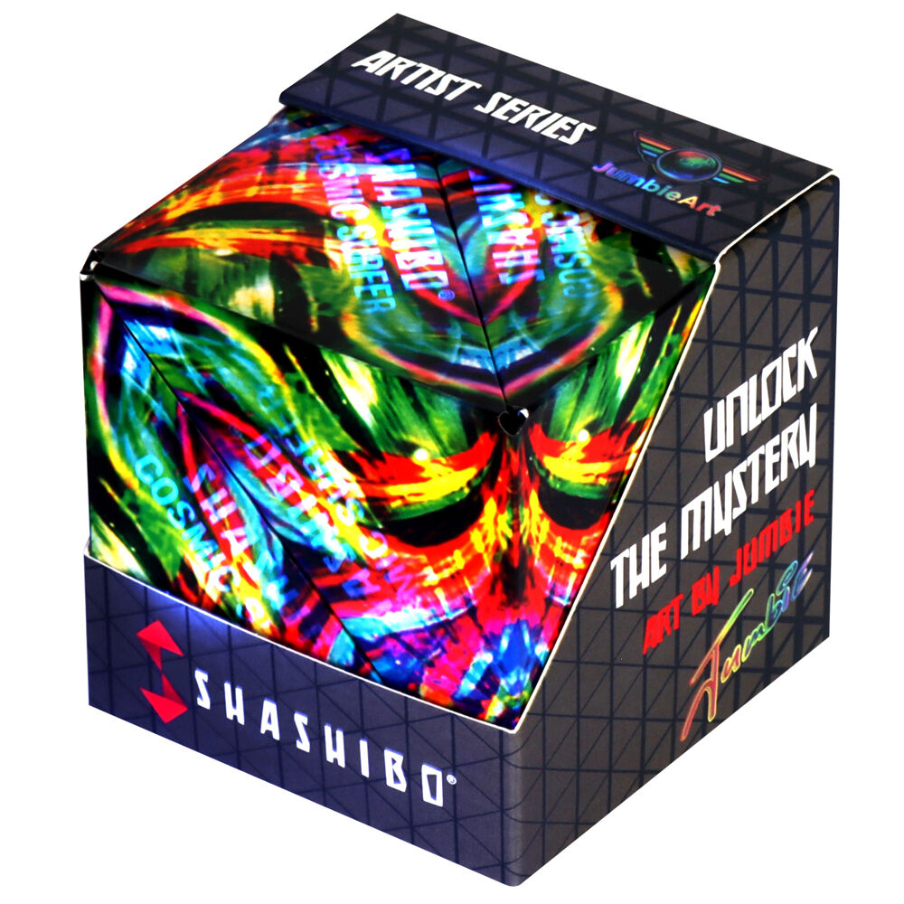 Shashibo Shape Shifting Magnetic Puzzle Cube 6.1cm - Cosmic Surfer 8y+