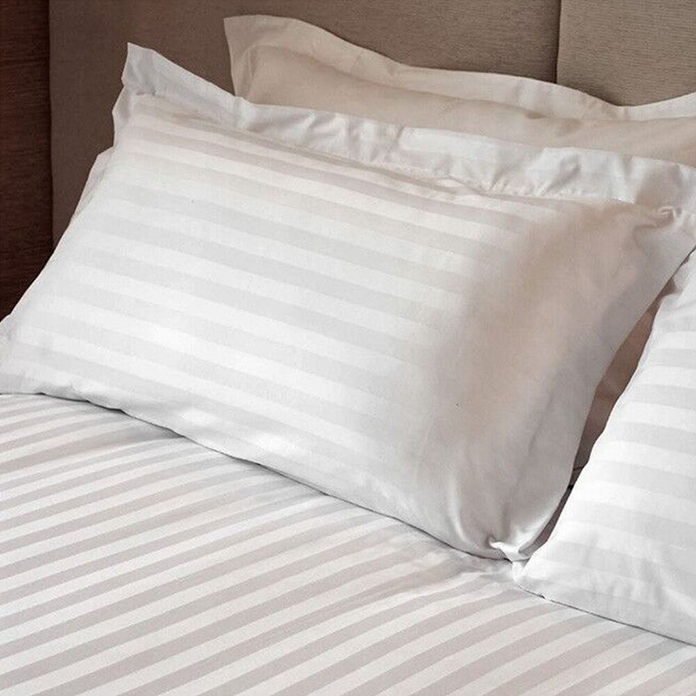 Jason Commercial Super King Satin Stripe Flat Sheet 300x330cm