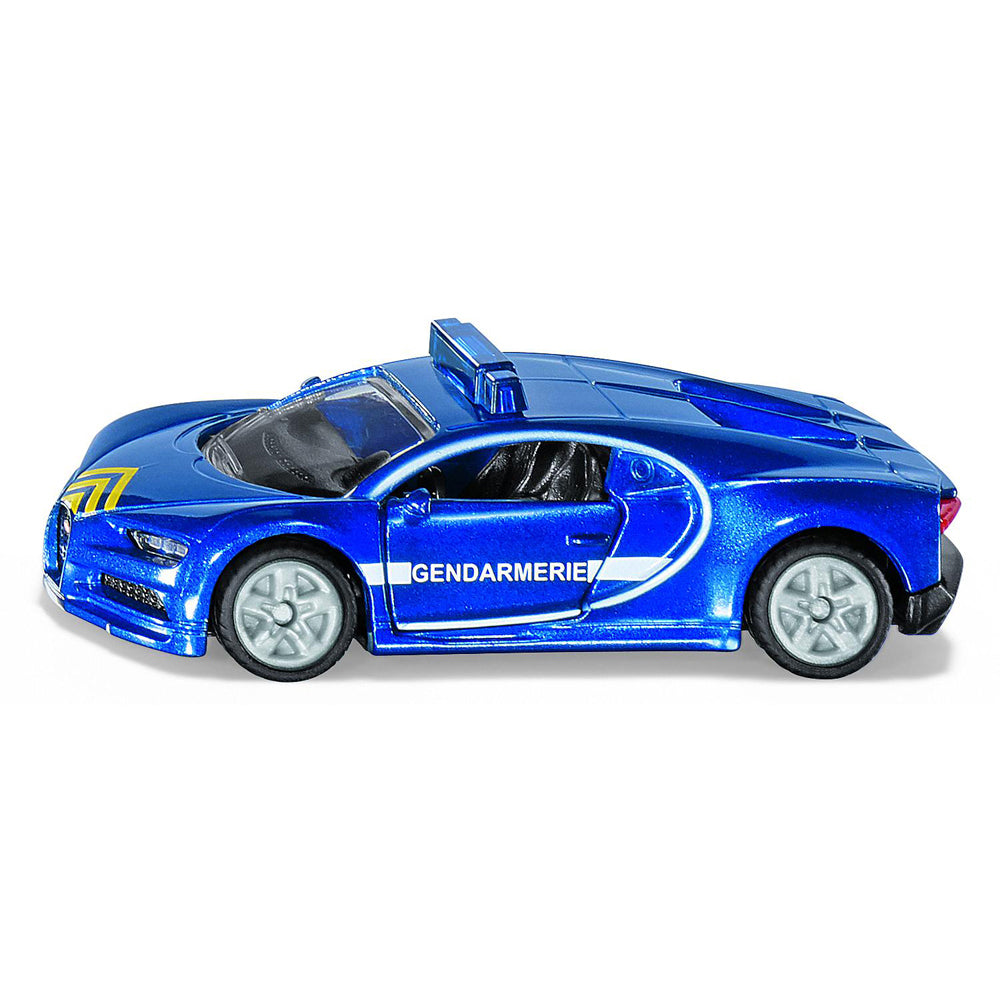 2PK Siku Bugatti Chiron Gendamerie Diecast Vehicle 80mm Toy Blue 3y+