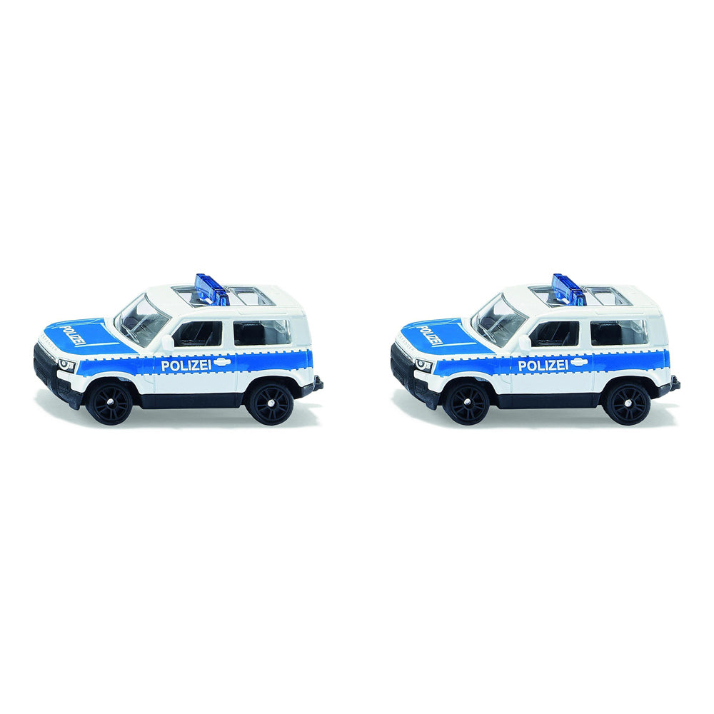 2PK Siku 1569 Land Rover Defender Federal Police Car 78mm Diecast Vehicle 3y+