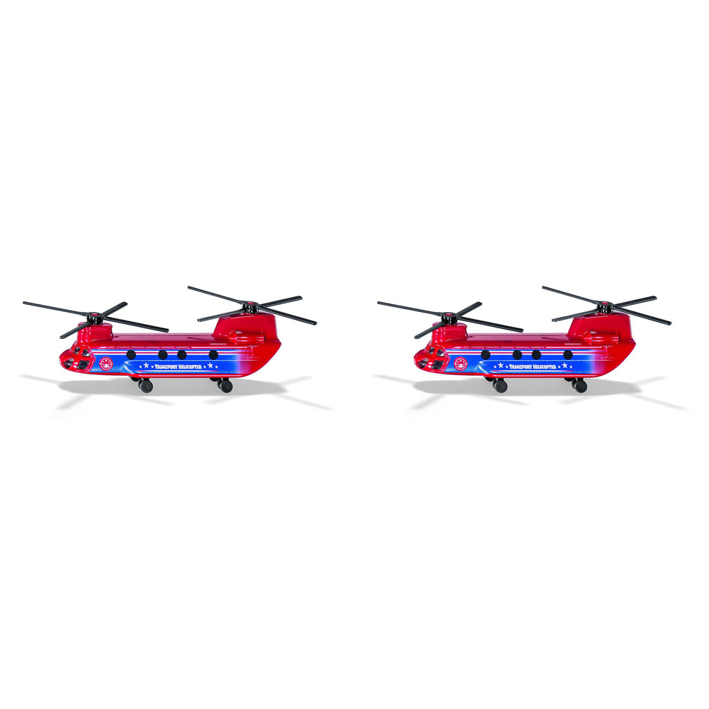 2PK Siku Transport Helicopter Diecast Vehicle Kids/Childrens Toy 3y+