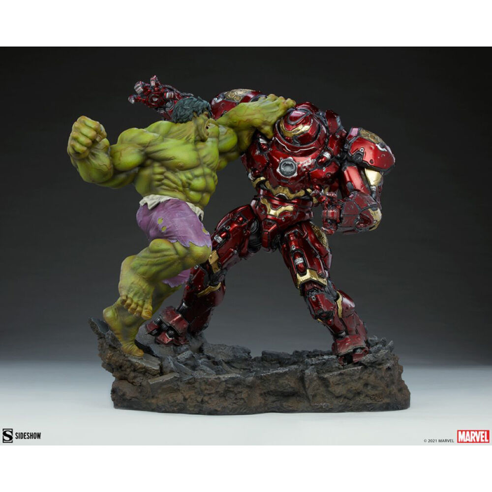 Marvel Comics Hulk vs Hulkbuster Maquette Collectible