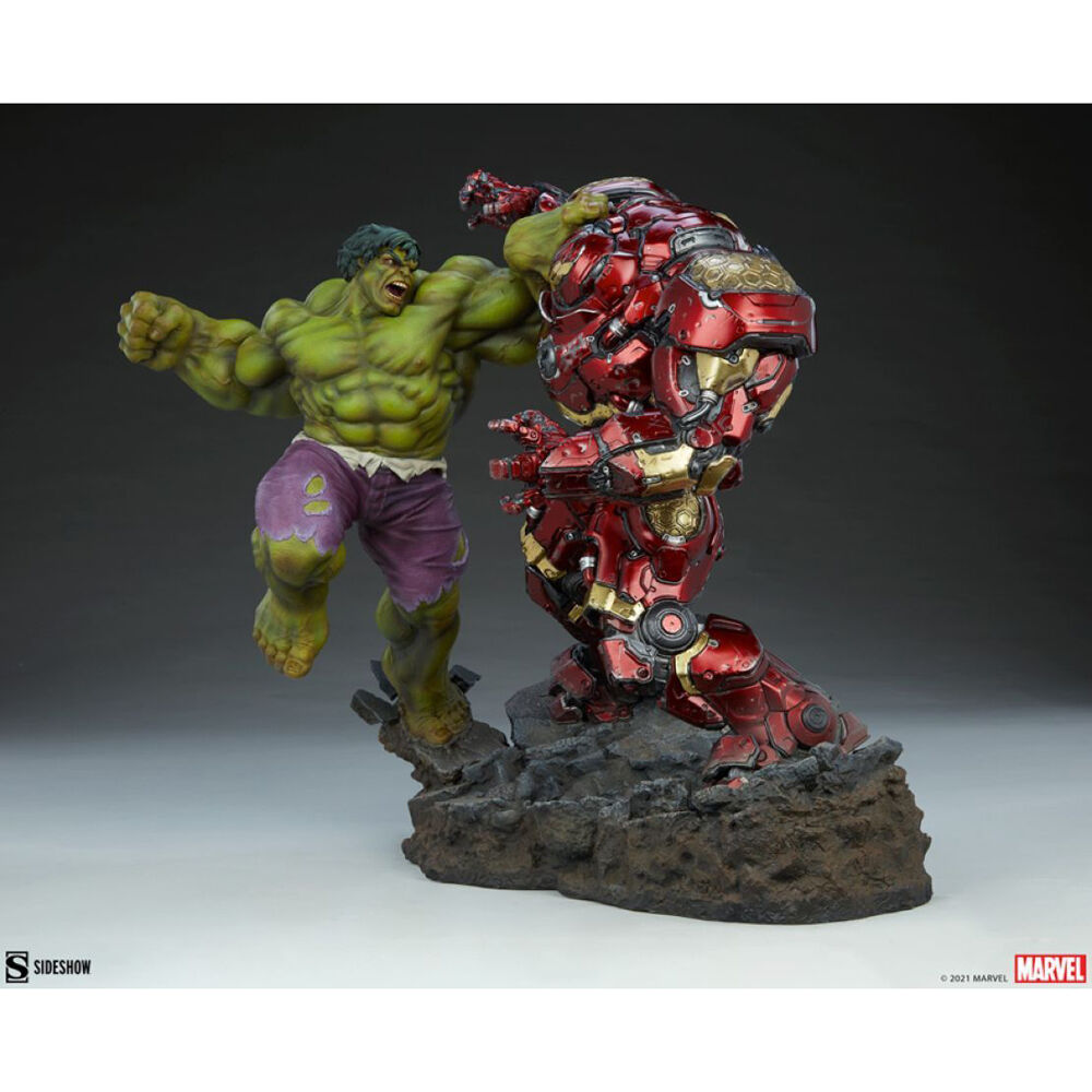 Marvel Comics Hulk vs Hulkbuster Maquette Collectible