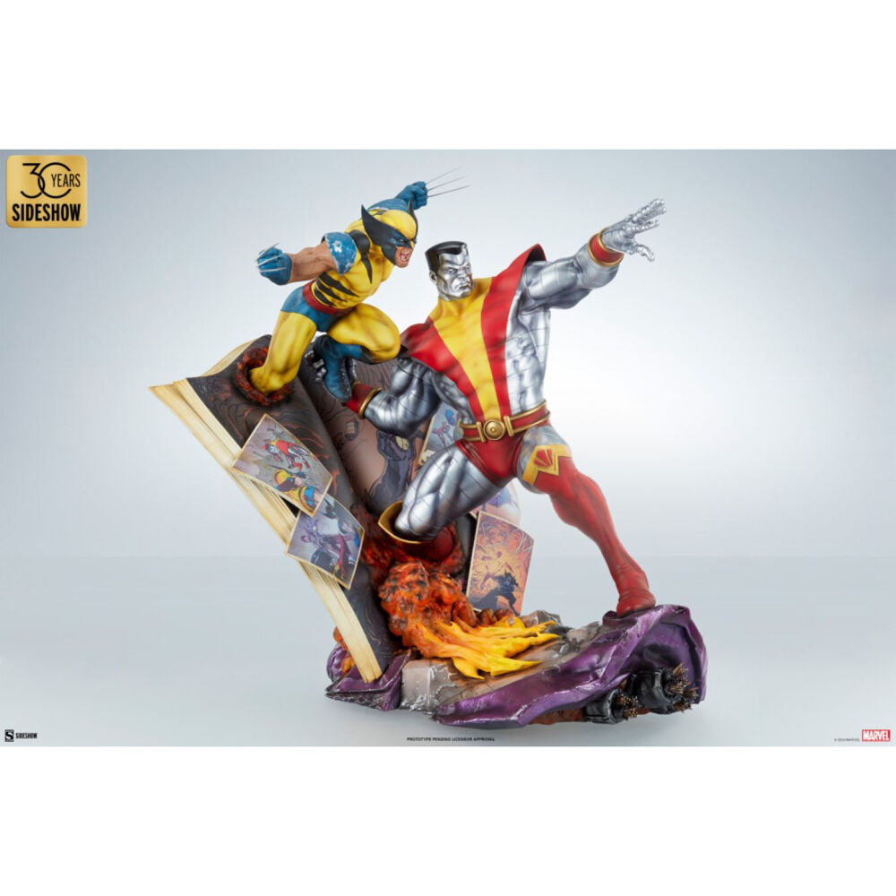 X-Men Colossus & Wolverine Statue Collectible Figure