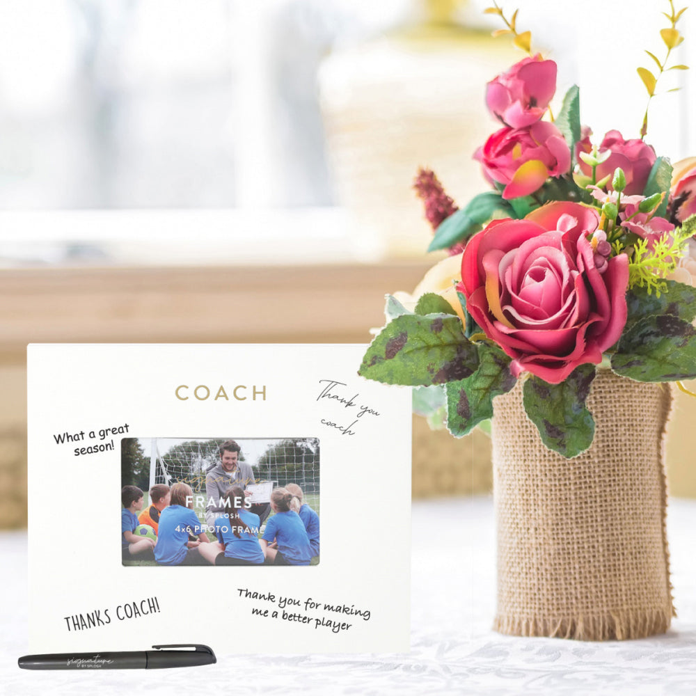 2PK Splosh Coach Signature Frame w/ Marker 27.5x23cm - White
