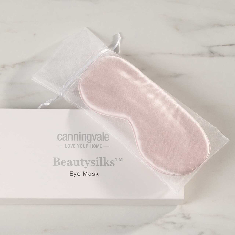 Canningvale Beautysilks Eye Mask Light-Blocking Sleep Aid - Pink
