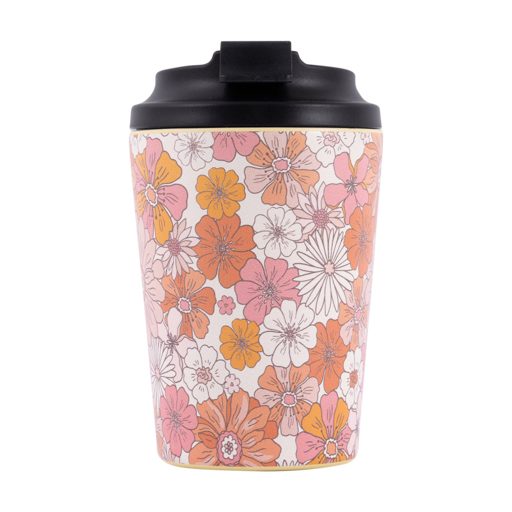 2PK Splosh Sip By Splosh Floral S/Steel Coffee Cup 380ml