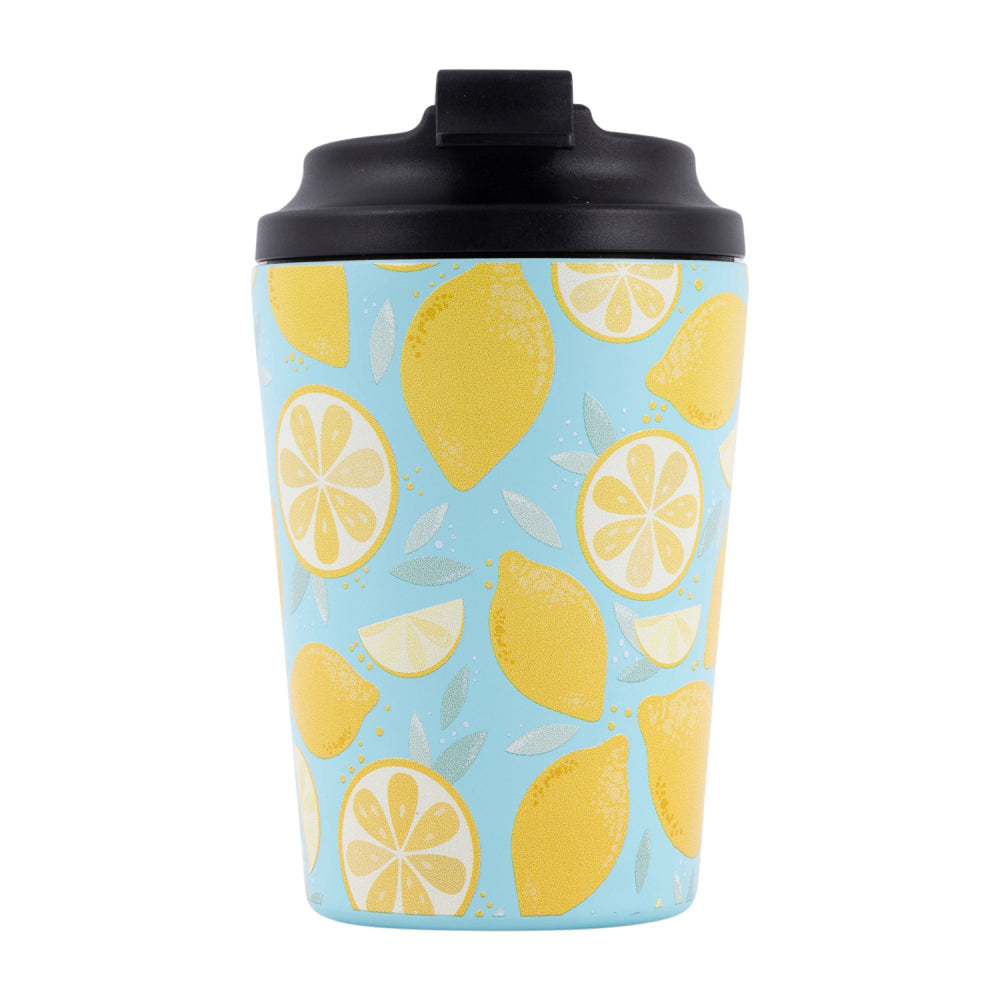 2PK Splosh Sip By Splosh Lemon S/Steel Coffee Cup 380ml