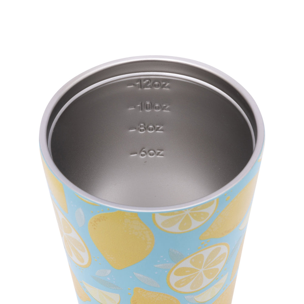 2PK Splosh Sip By Splosh Lemon S/Steel Coffee Cup 380ml