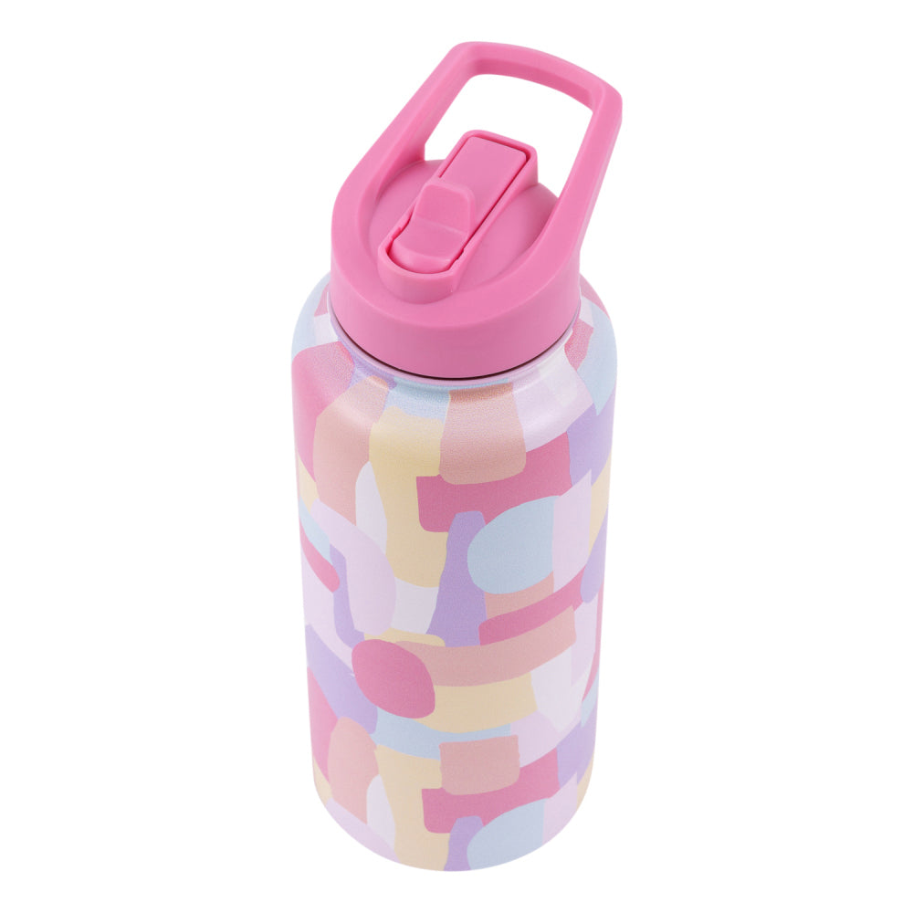 2PK Splosh Sip By Splosh Abstract S/Steel Water Bottle 950ml