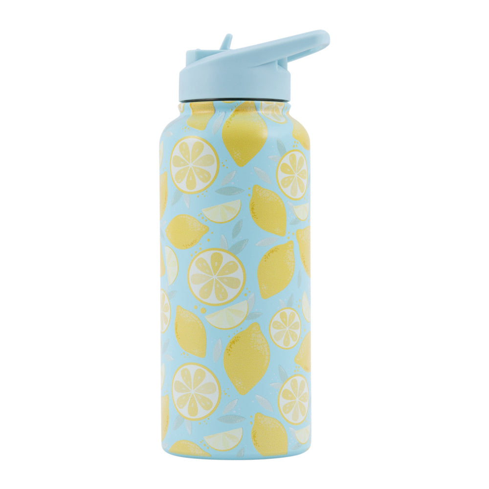2PK Splosh Sip By Splosh Lemon S/Steel Water Bottle 950ml