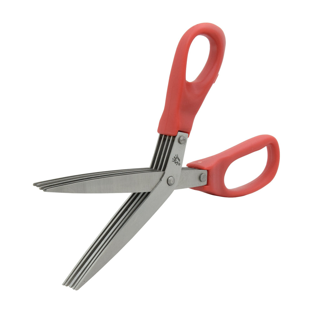 3PK Spear & Jackson 5-Pair Blades Herb Scissor Plastic Handle - Red