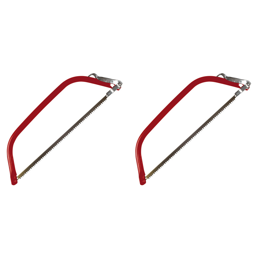 2PK Spear & Jackson Razorsharp C-Frame Bow Saw 610mm - Red