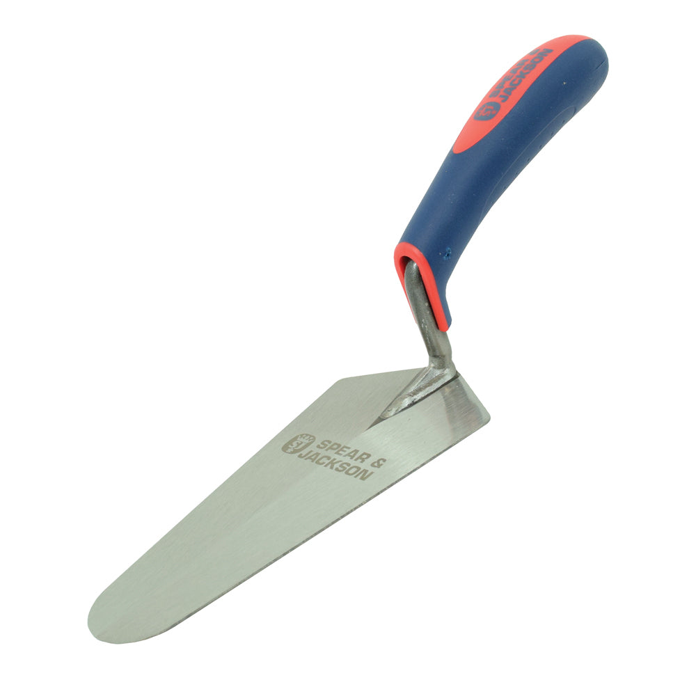 3PK Spear & Jackson C/Steel Gauging Trowel Soft Grip Handle 200mm